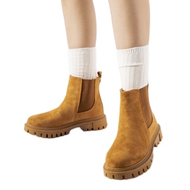 Davenport karamel slip-on ankelstøvler brun
