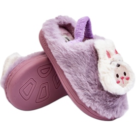 Børns Furry Bunny Hjemmesko, Purple Dicera violet