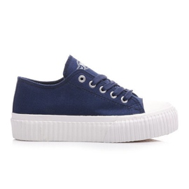 New Age Platform sneakers som creepers blå
