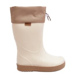 Lemigo Wave Gokids 983 Wellington-støvler til børn med krave, beige