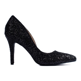 Shelovet kvinders glittersorte højhælede pumps
