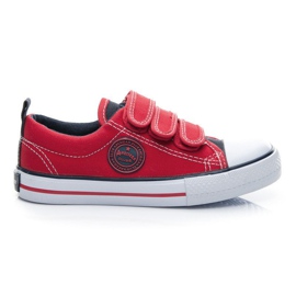 American Club Velcro sneakers rød