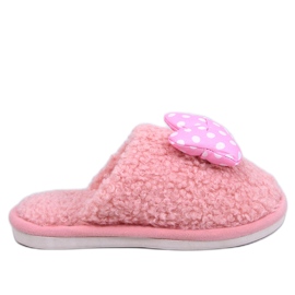 Child Pink børnetøfler med sløjfe lyserød