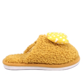 Børnesko med sløjfe, Child Yellow gul