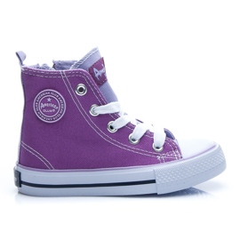 American Club Sneakers til piger violet