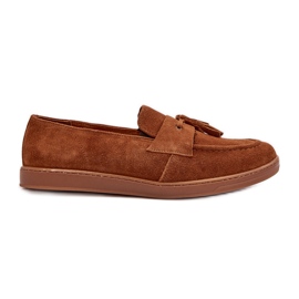 Herre ruskind Loafers Sko Zazoo 1566 Brun