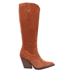 Russe Camel cowboystøvler brun