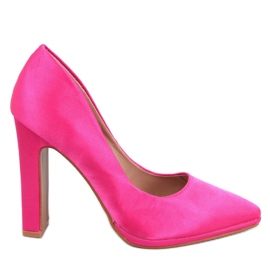 Satin pumps med brede hæle Olivv Fuchsia lyserød