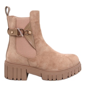 Errol Beige platform Chelsea støvler