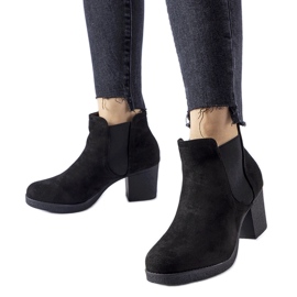 Sorte Trevano slip-on ankelstøvler