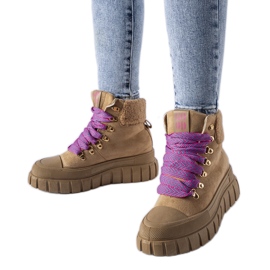 Brune isolerede Ottiol platform sneakers