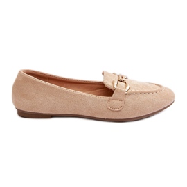 Kvinders beige Ghana Loafers med dekoration