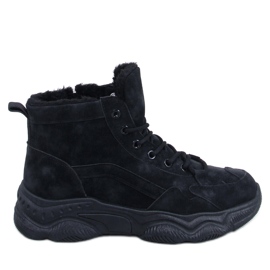 Elius Black isolerede vintersneakers sort