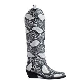 Cowboystøvler til kvinder med Shelovet-mønster grå