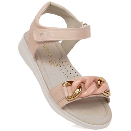 Vinceza Jr JAN193B sandaler med velcrokæde, pink lyserød