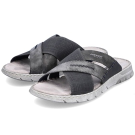 Komfortable Rieker M RKR581 grå flip-flops