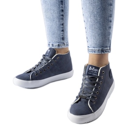 Blå high-top isolerede sneakers Lee Cooper LCJ-21-31-0611LA