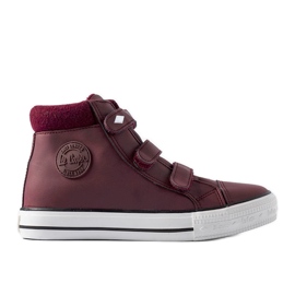 Rødbrune sneakers Lee Cooper LCJ-21-31-0614K