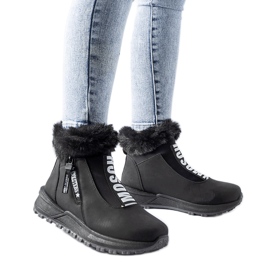 Sorte isolerede high-top Oneglia sneakers