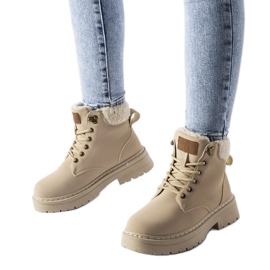 Beige isolerede Burgondi-arbejdere