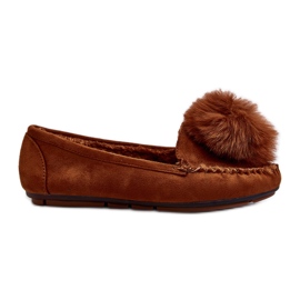 Damemokkasiner Med Pels Camel Novas brun