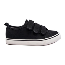Lave velcro sneakers til børn, sort Dilan