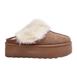 Snestøvler til kvinder med tyk sål Khaki Starlyn beige