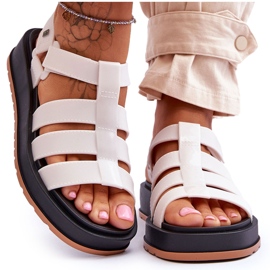 ZAXY Veganske Velcro-sandaler til kvinder JJ285015 Lys Beige