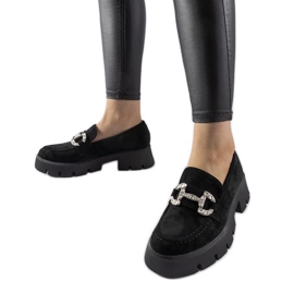 Giacomo sorte loafers med rhinsten