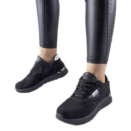 Geraldino sneakers i sort stof