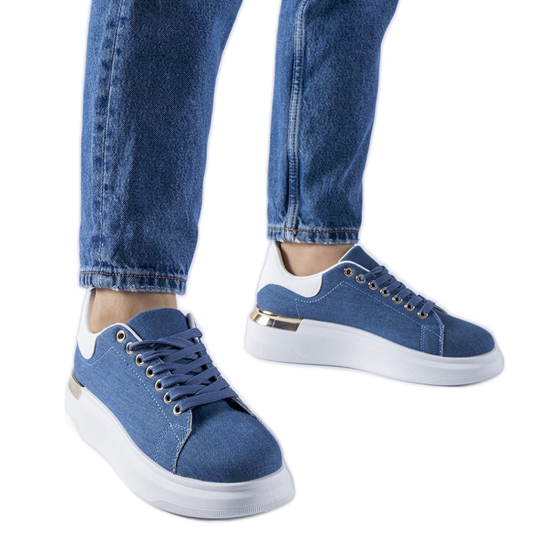 Blå Scuderlando platform sneakers