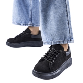 Sorte Cipriano platform sneakers