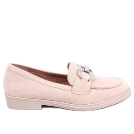 Klassiske Daimer Beige ruskindsmokkasiner