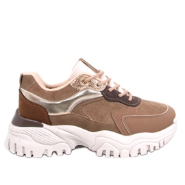 Bolms Khaki damesneakers beige
