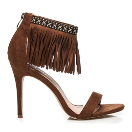 Wilady Karamel boho sandaler brun