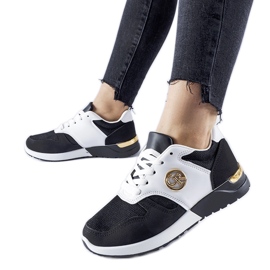 Sorte og hvide Almenno sportssneakers