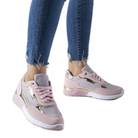 Pink glitter Roganzuolo sneakers lyserød