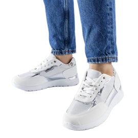 Hvide glitter sneakers fra Roganzuolo