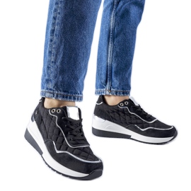 Sorte Pisignano wedge sneakers