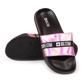Holo pink strandflip-flops til kvinder Big Star GG274A008 lyserød