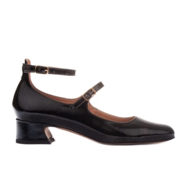Marco Shoes Pumper i Mary Jane stil sort