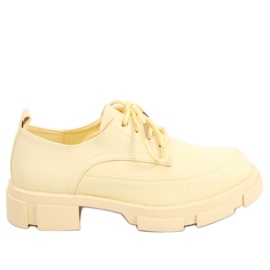 Højsålede loafers Unna Yellow gul