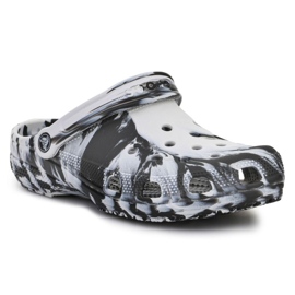 Crocs klassiske marmortræsko sportsflip-flops 206867-103 hvid