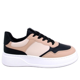 Panda damesneakers Brewer BLACK/KHAKI sort