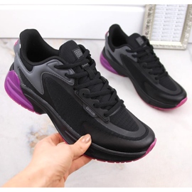 Sportssko til kvinder, sorte sneakers Big Star LL274335