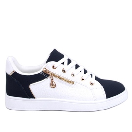 Barges Whitenavy damesneakers hvid