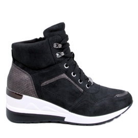 Outer Black wedge sneakers sort