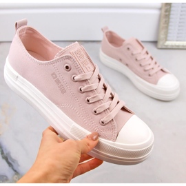 Dame nøgen platform sneakers Big Star LL274970 lyserød