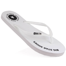 Flade hvide flip-flops Big Star LL274795
