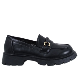 Emina Black platform loafers sort